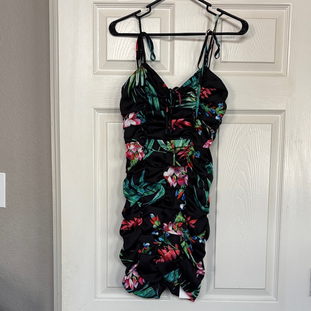 Lovers and friends Floral Black Dress